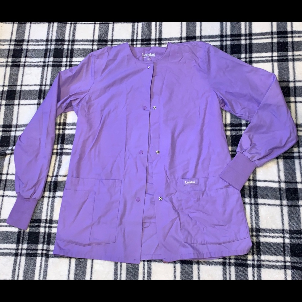 Landau scrub coat jacket